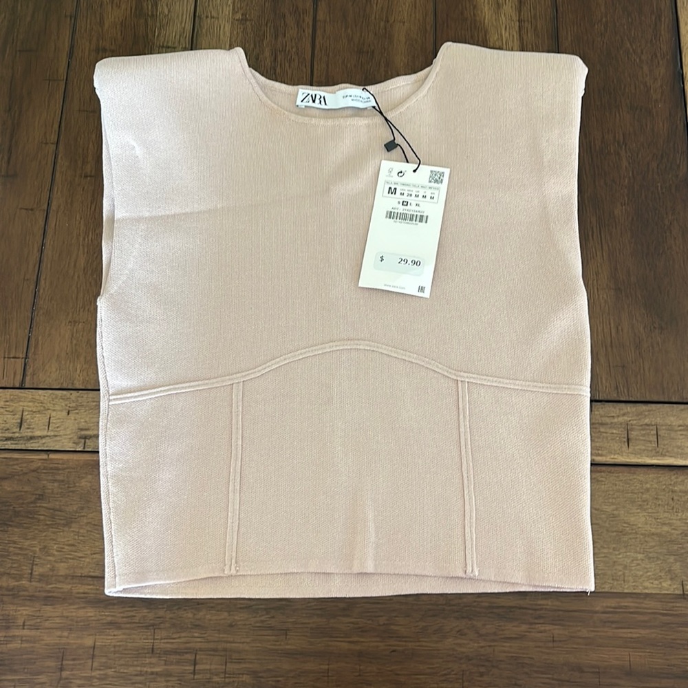NWT Structured Zara Knit Blouse